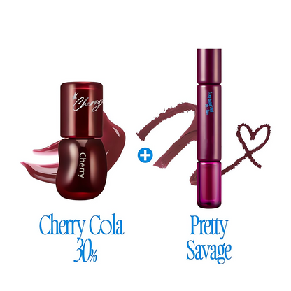 Easy Lazy Lip Combo~3D Voluming Gloss+Dual Coloring Stick Lip+Liner