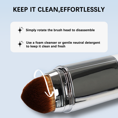 Color-Matching Cream Foundation Stick with Built-In Brush