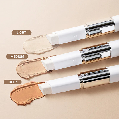 Color-Matching Cream Foundation Stick with Built-In Brush