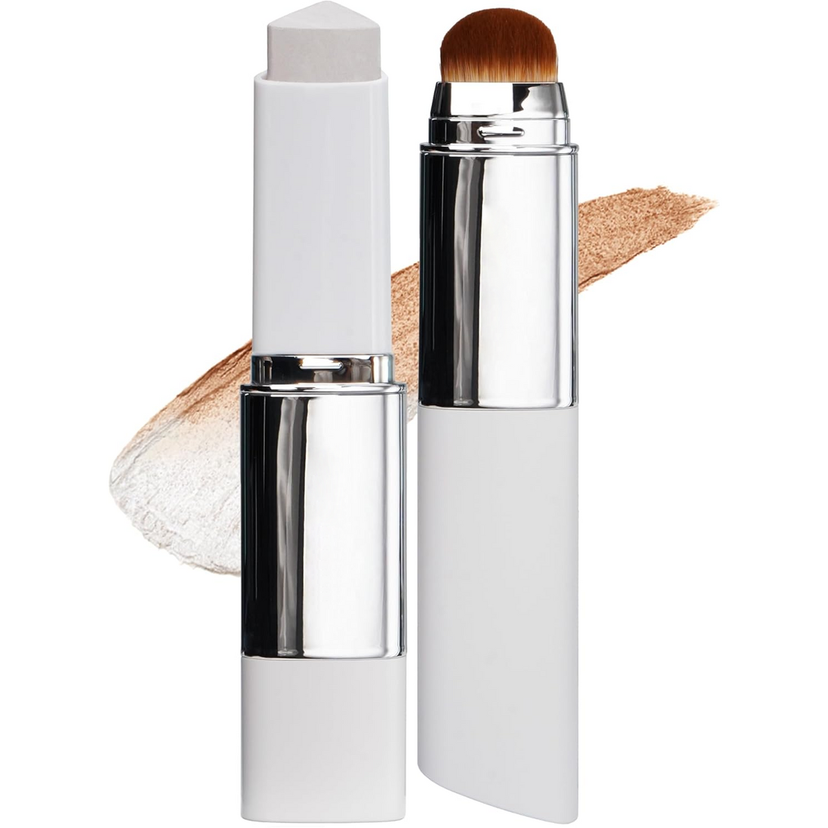 Color-Matching Cream Foundation Stick with Built-In Brush