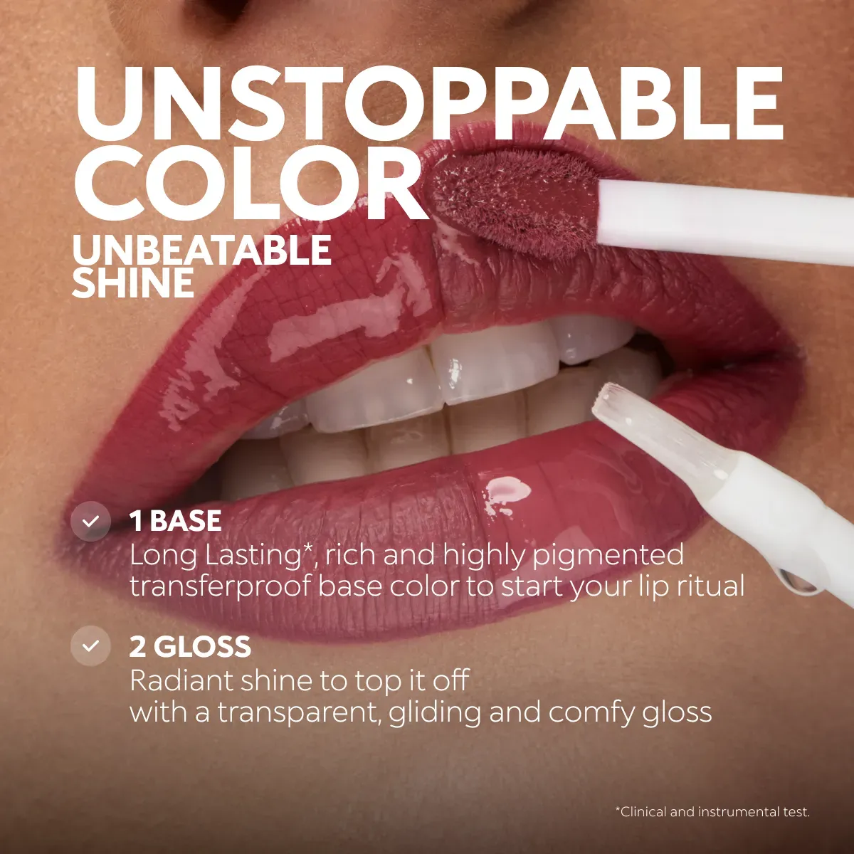 Perfect Twin Lip — Dual-Ended Liquid Lipstick with Velvet Matte Color and Glossy Shine